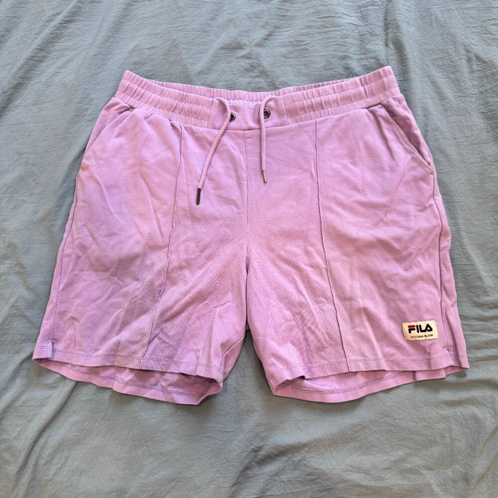 Pastel Purple/Pink Fila Sweat Shorts